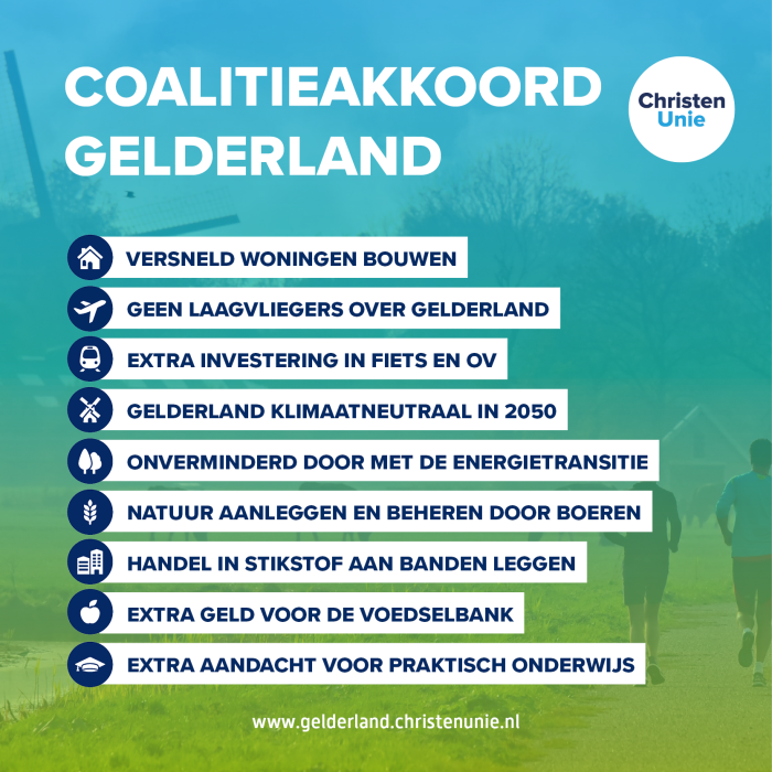 Resultaten coalitieakkoorden provincie gelderland